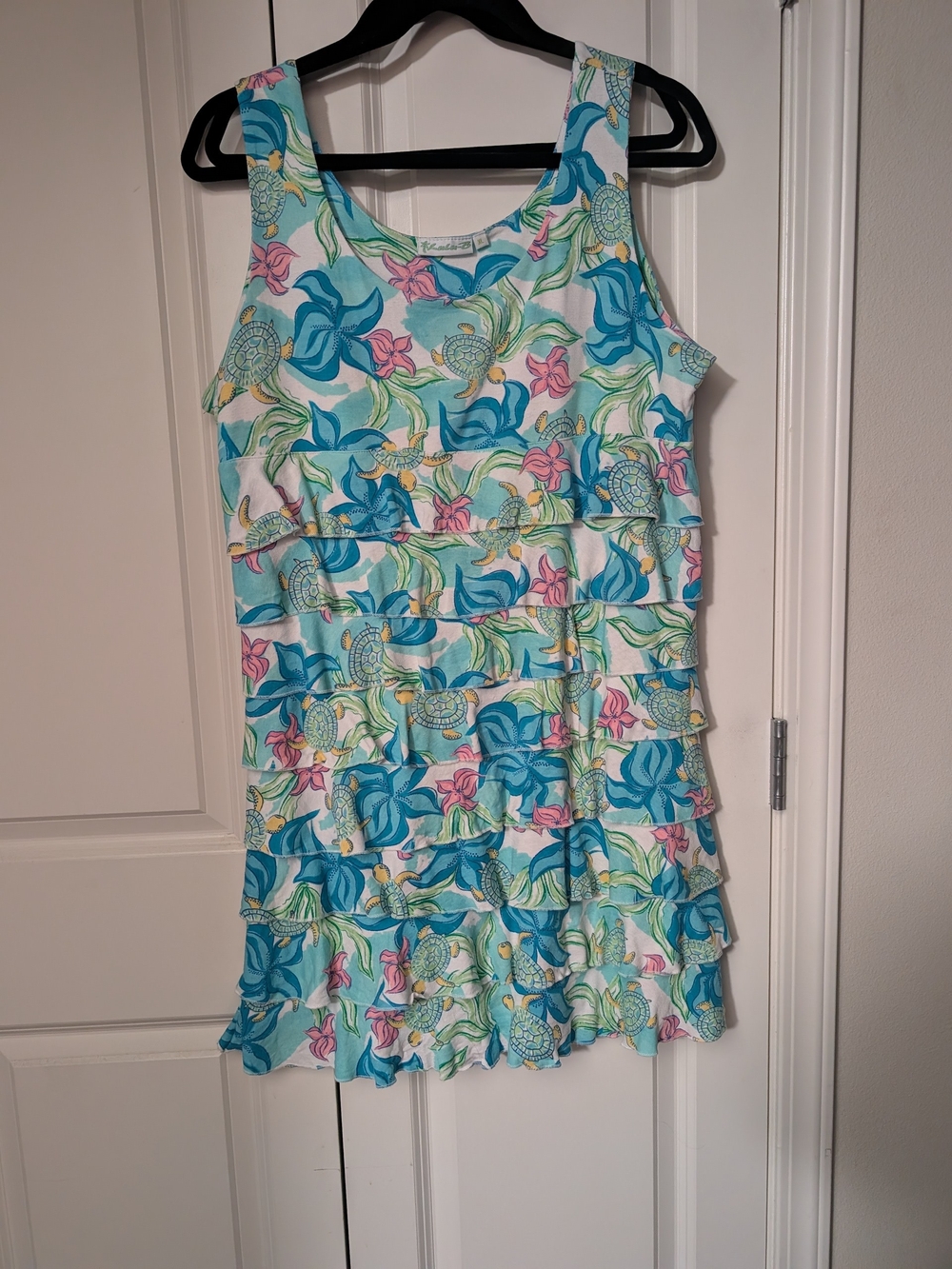 Vintage Lulu-B Blue Cha Cha Tiered Dress